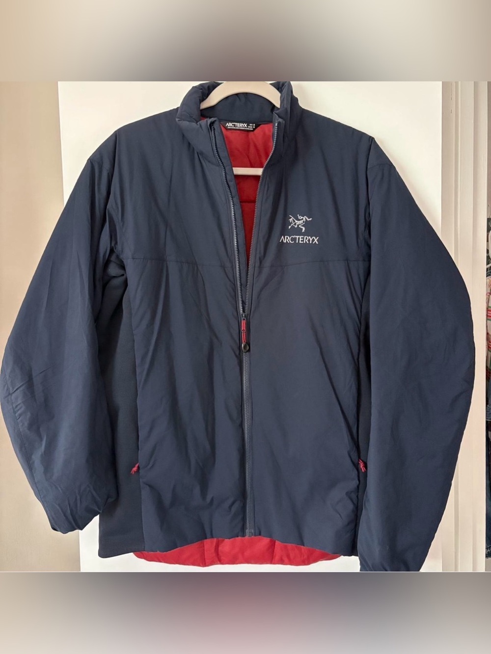 Arc'teryx Men’s Performance Jacket in Navy with Red Accents